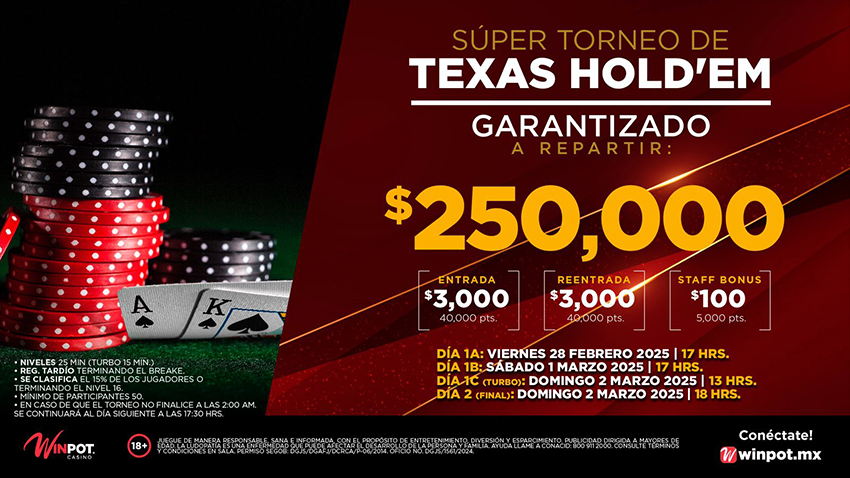 250K GTD Winpot Playa del Carmen