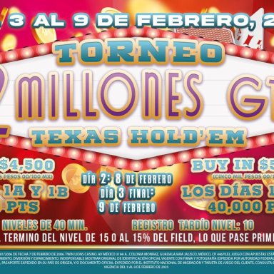 2 Millones GTD de Twin Lions