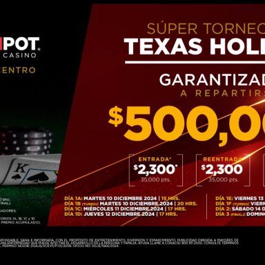 500 K GTD Casino Winpot Metrocentro GDL