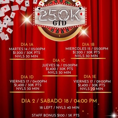 250K GTD Casino Winpot Metrocentro