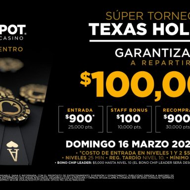 100K GTD de Winpot Metrocentro en Guadalajara